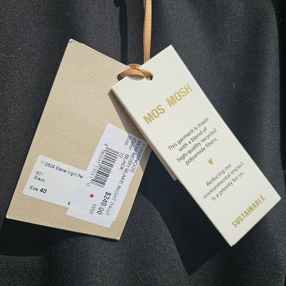 NWT Mos Mosh Black "Blake Night" Dress Pants - Picture 6 of 11